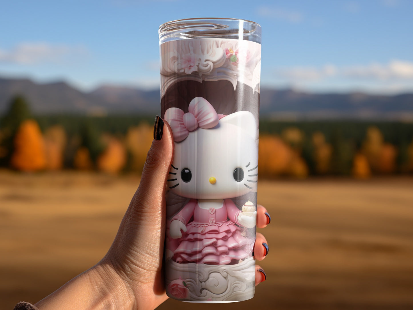 Adorable Hello Kitty Themed Tumbler Cup for Fans
