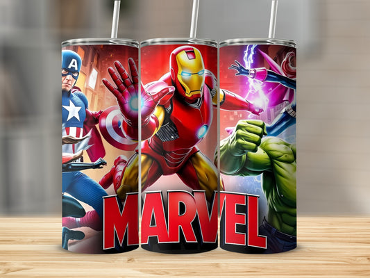 Marvel Avengers Superhero Tumbler Cup Stainless Steel