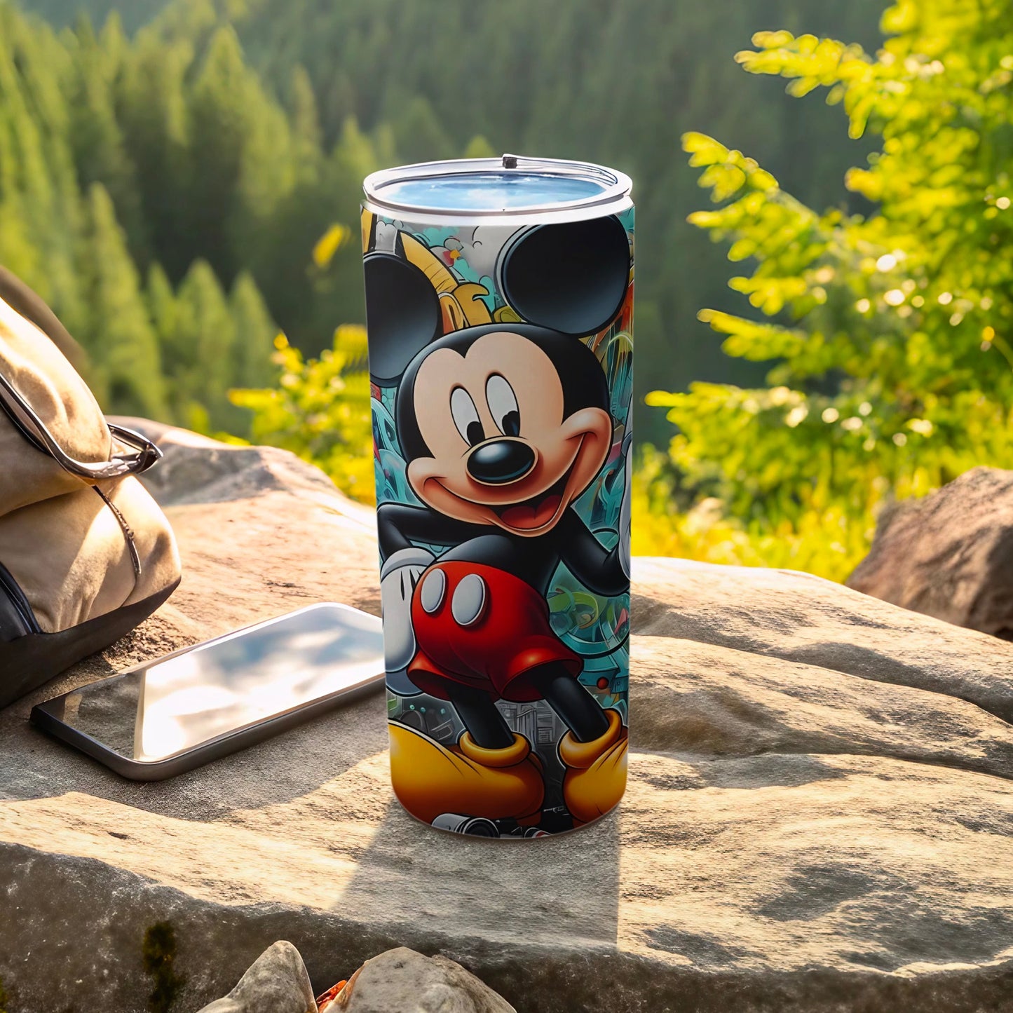 Playful Mickey Mouse Design Travel Tumbler