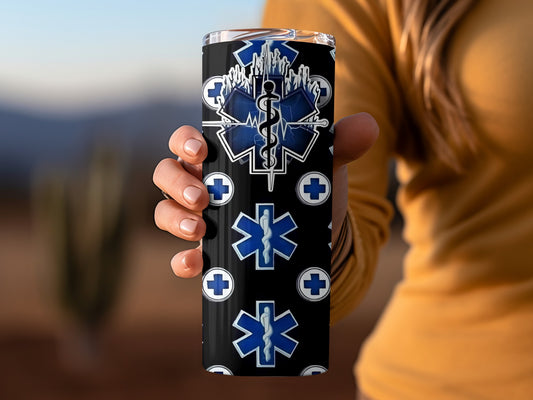Medical Emergency Star of Life Insulated Travel Mug