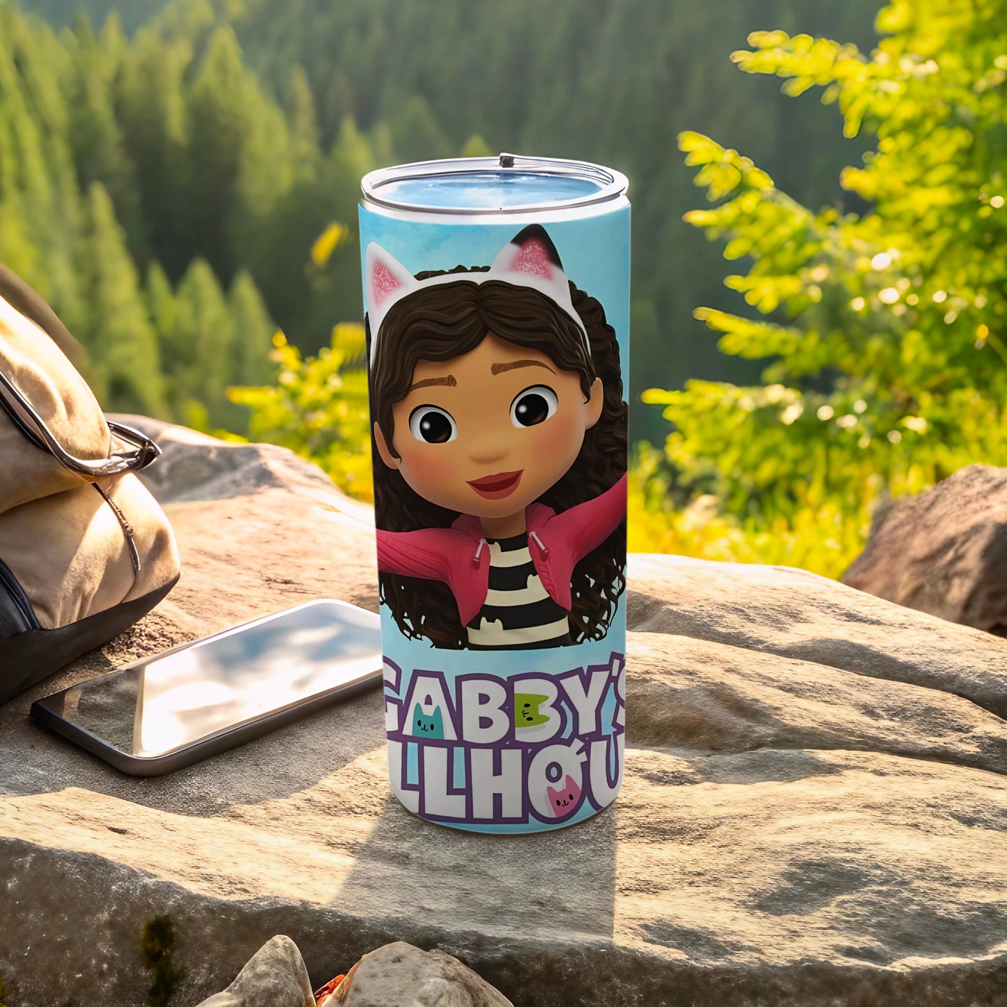 Gabby's Dollhouse Themed Travel Tumbler for Fans