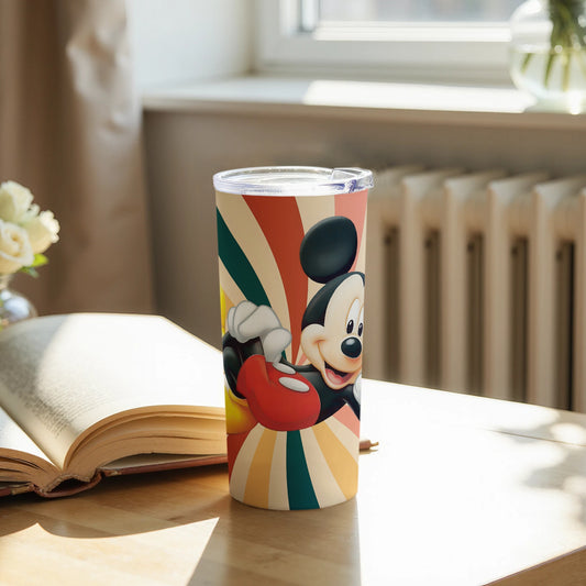 Colorful Mickey Mouse Print Insulated Tumbler