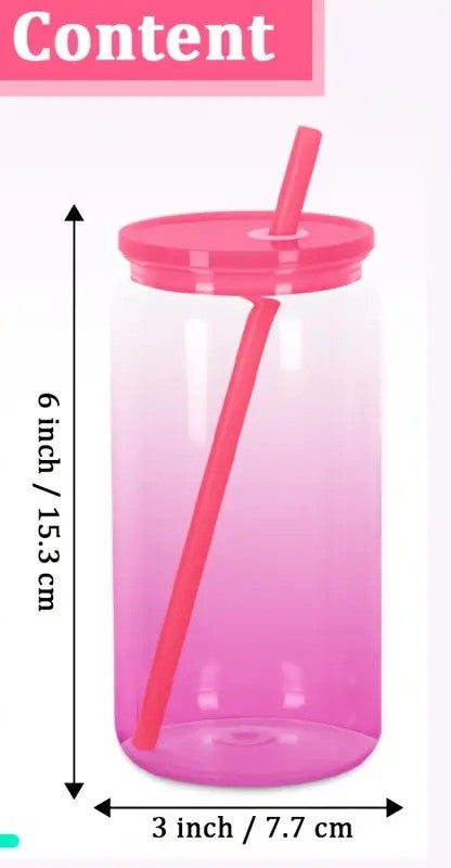 Perfectly Imperfect 16 ounce Glass tumbler