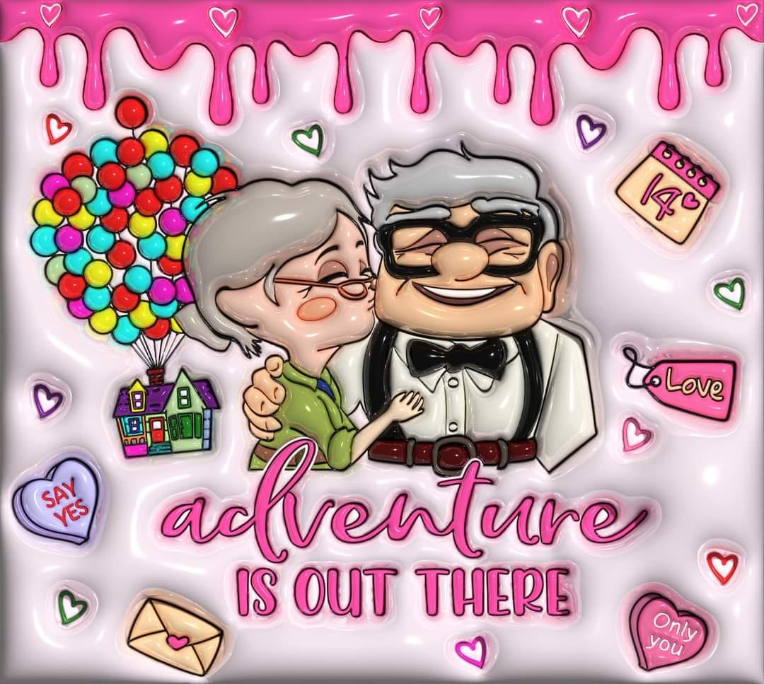 Up Valentine's Day tumbler