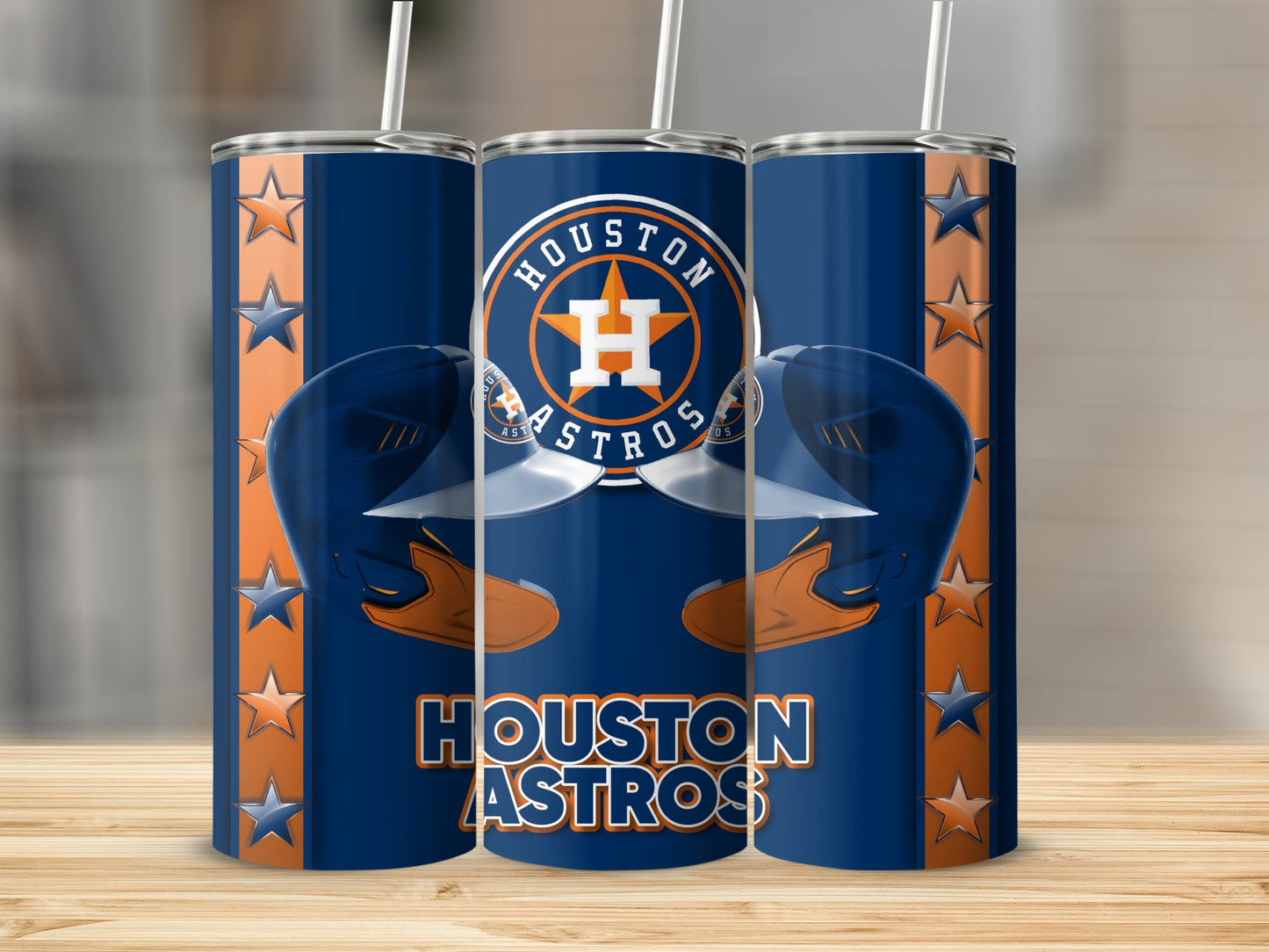 Houston Astros Helmets Plus Logo for Baseball Lovers Tumblers