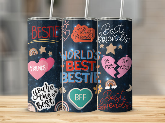 World's Best Bestie Friends Insulated Tumbler