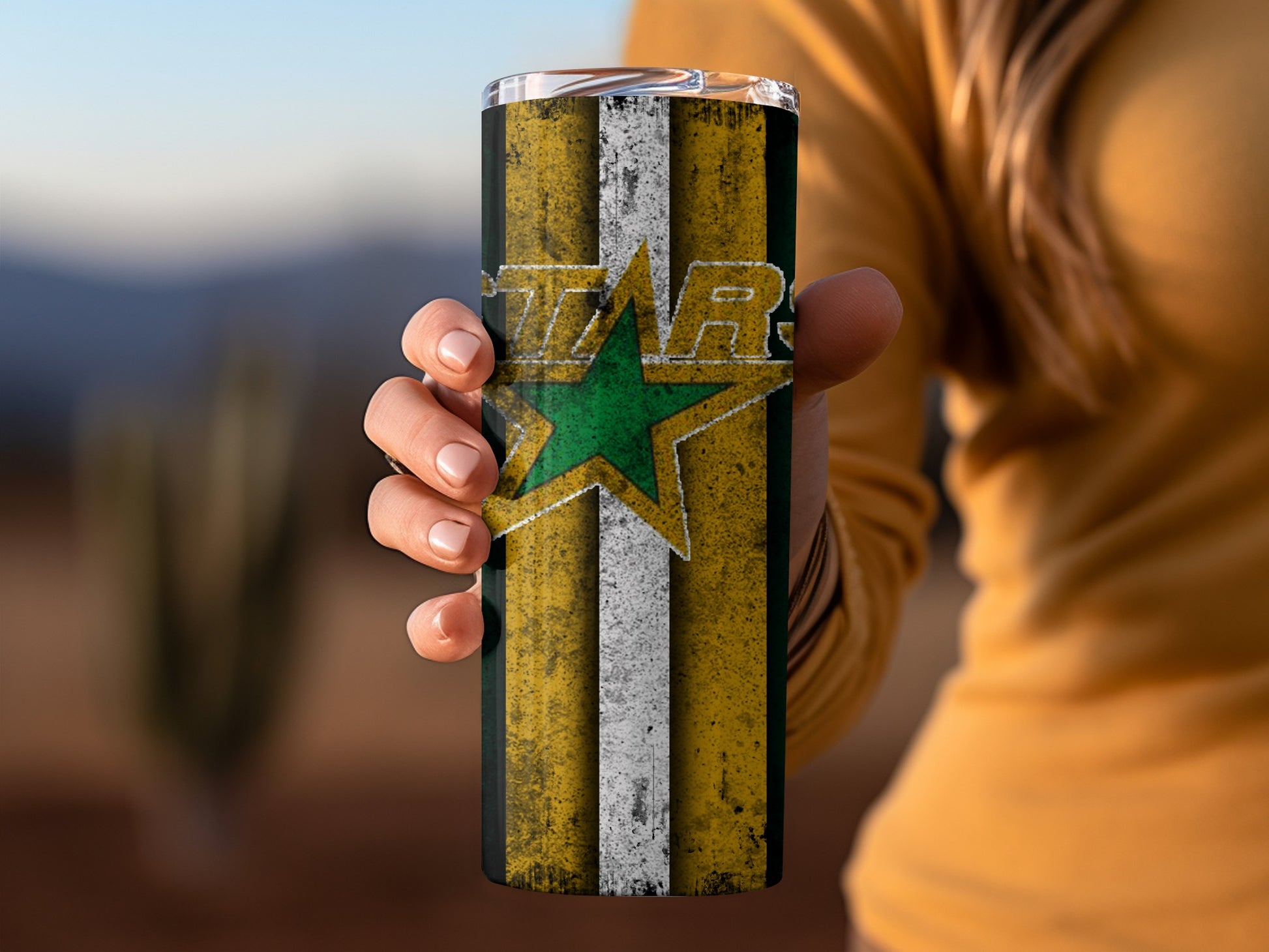 Green Star Design Insulated Tumbler Cup with Lid