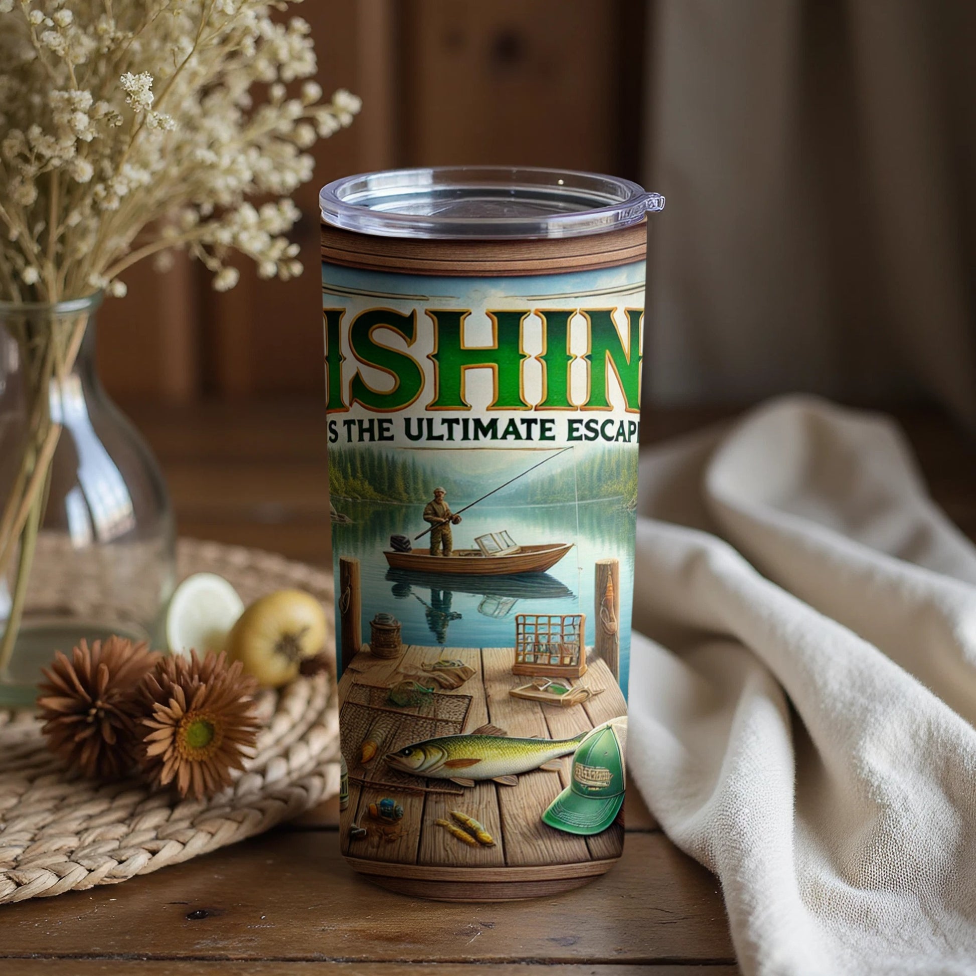 Fishing Is The Ultimate Escape Tumbler Product