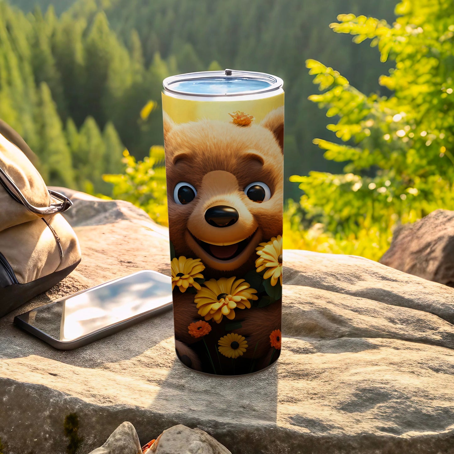 Happy Cartoon Bear Yellow Flowers Tumbler product type

Bear
Cartoon Bear
Cute Animal
Happy Design
Yellow Flowers
Floral Print
Tumbler
Drinkware
Insulated Bottle
Travel Mug
Nature Theme
Forest Scene
Outdoor Accessory
Kids Gift
Beverage Container
Animal Character
Smiling Bear
Sunny Design
Wildlife Art
Adventure Gear