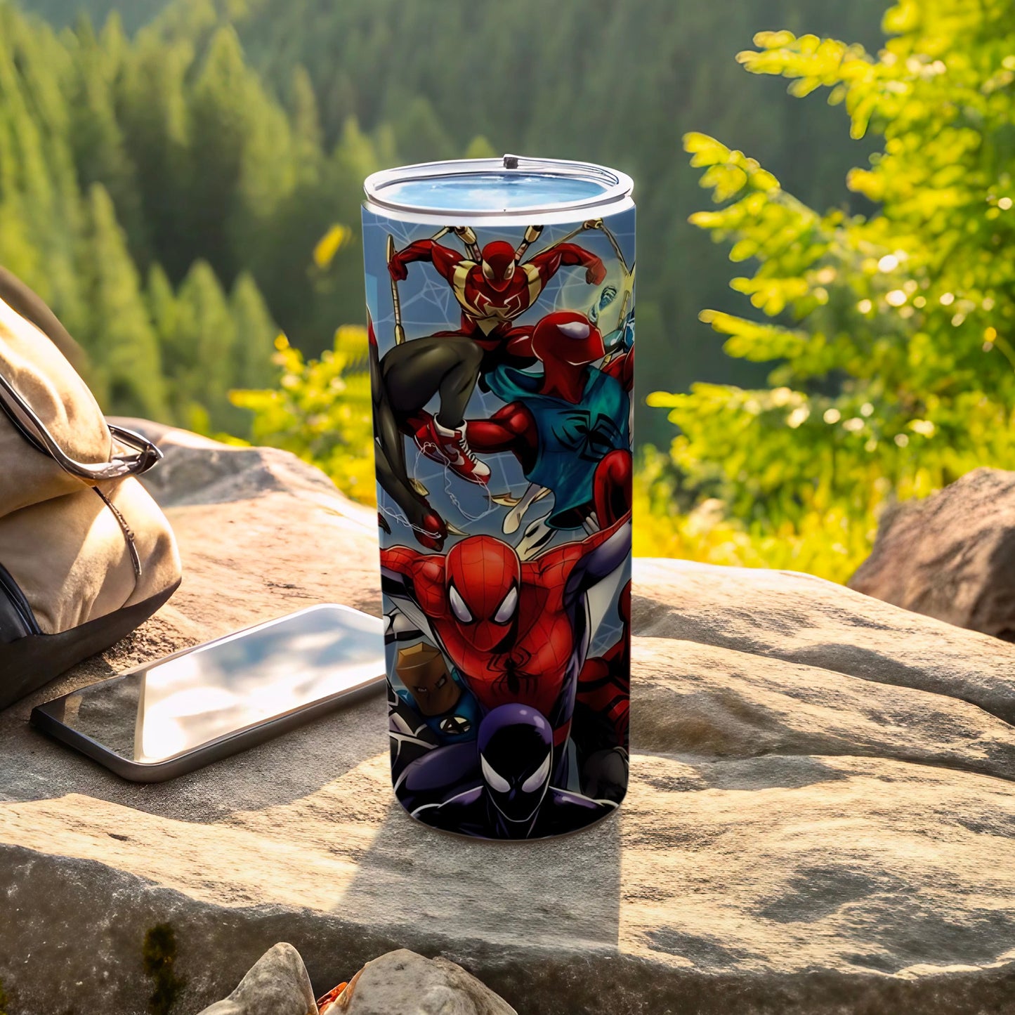 Spider-Man Action Scene Stainless Travel Tumbler