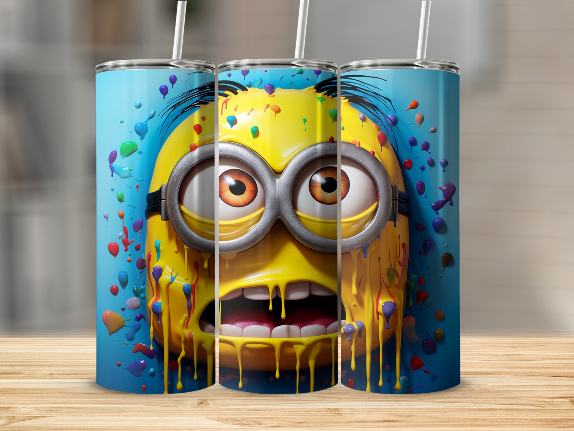 Colorful Cartoon Character Tumbler for Fun Drinkware