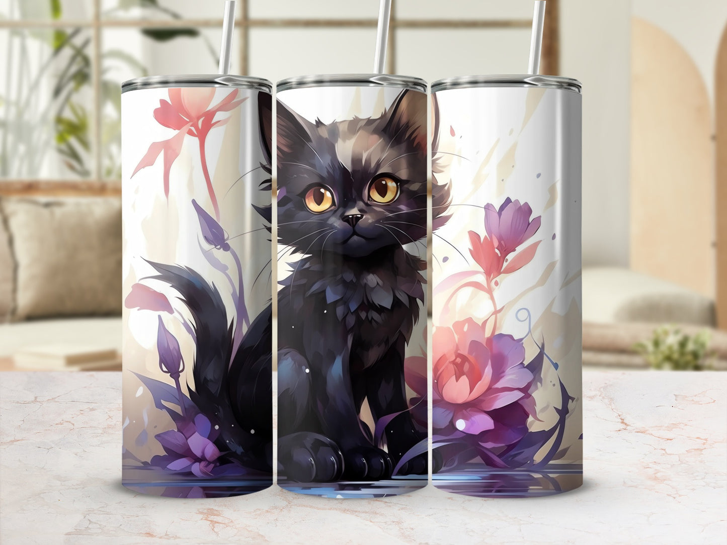 Black Cat Yellow Eyes Floral Artistic Design Tumbler product type
black cat
cute cat
cat lover
feline art
floral design
watercolor cat
artistic tumbler
yellow cat eyes
animal print
drinkware
beverage holder
coffee tumbler
tea tumbler
gift for her
pet owner gift
unique tumbler
flower accents
cat artwork
stylish tumbler
home decor