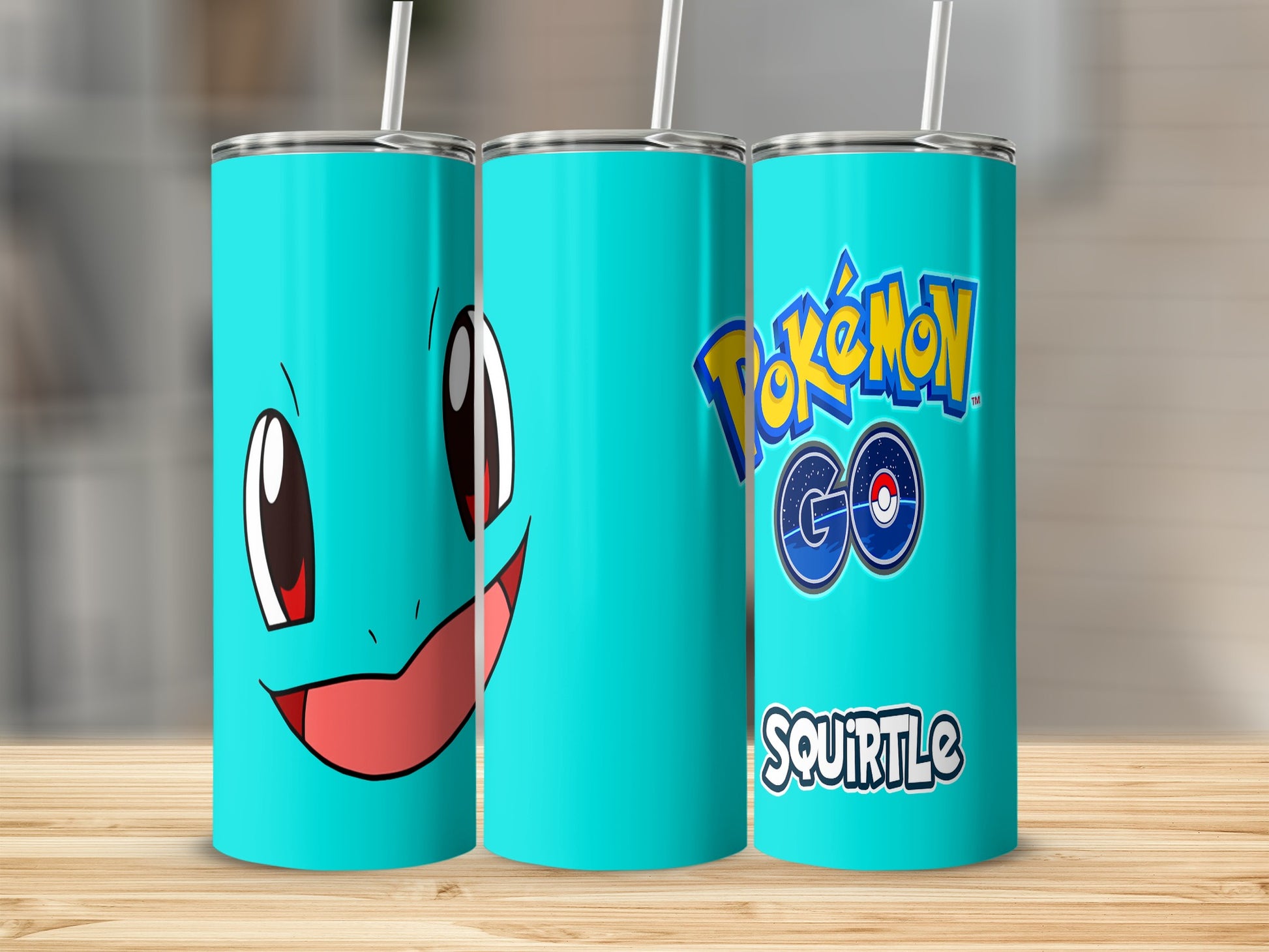 Pokémon GO Squirtle Design Stainless Steel Tumbler