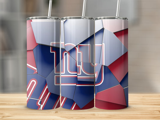 New York Giants Shattered Logo Design Graphics Tumblers