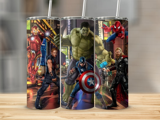 Marvel Superheroes Design Tumbler Cup
