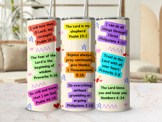 Inspirational Bible Verses Travel Mug Collection