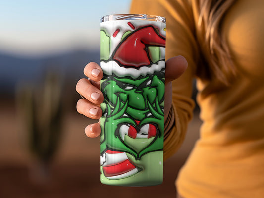 Christmas Grinch Themed Insulated Tumbler Product