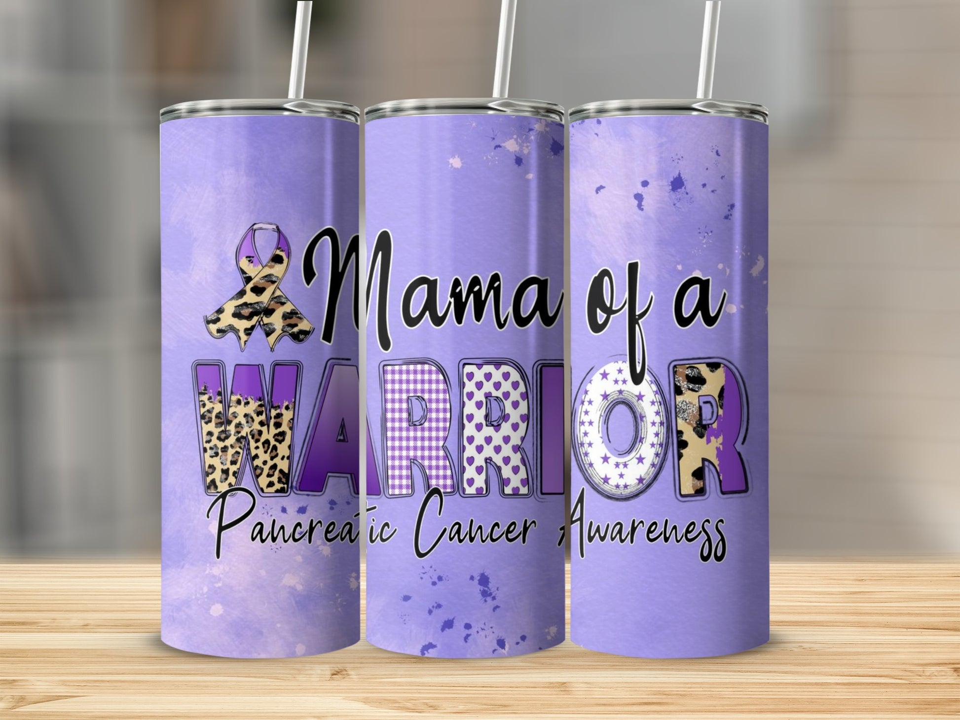 Mama of a Warrior Pancreatic Cancer Awareness Tumbler