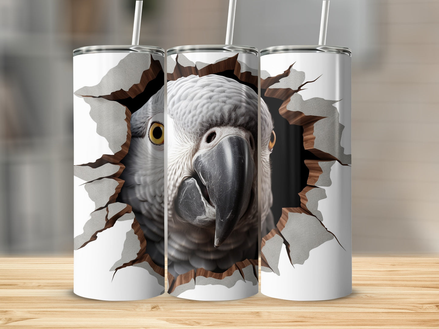 African Grey Parrot Breaking Through Wall product type
African Grey Parrot
Parrot
Bird
Tumbler
Animal
Wildlife
Pet
Cracked Wall
Unique Design
Bird Lover
Parrot Owner
Gift Idea
Drinkware
Insulated Tumbler
Travel Mug
Custom Print
Avian
Exotic Bird
Feathered Friend
African Parrot