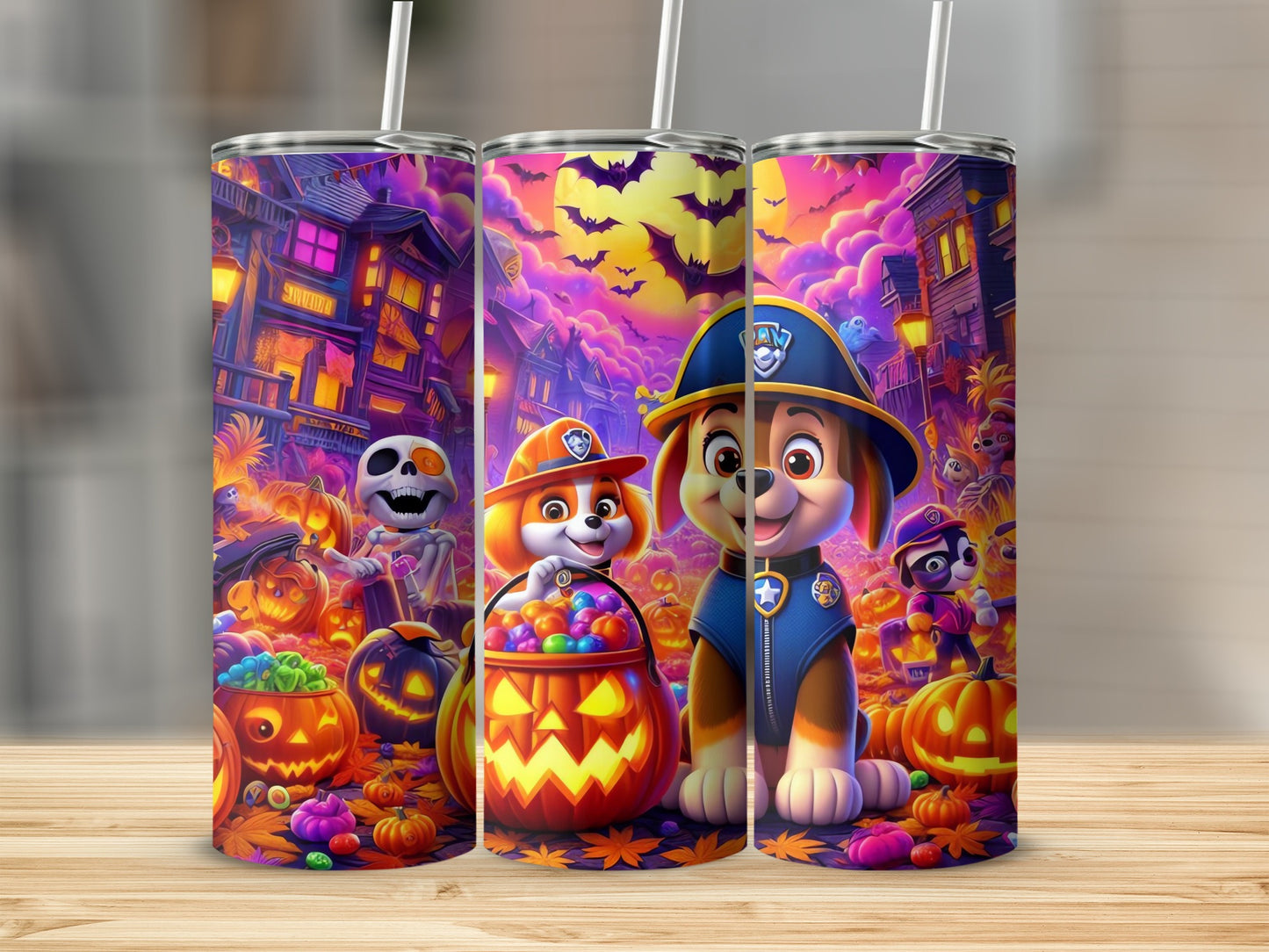 Halloween Cartoon Characters Themed Drinkware Accessory