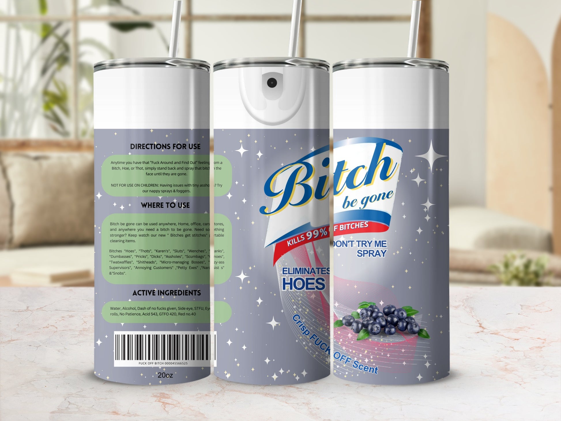 Bitch Be Gone Kills 99.9% Eliminates Hoes Spray