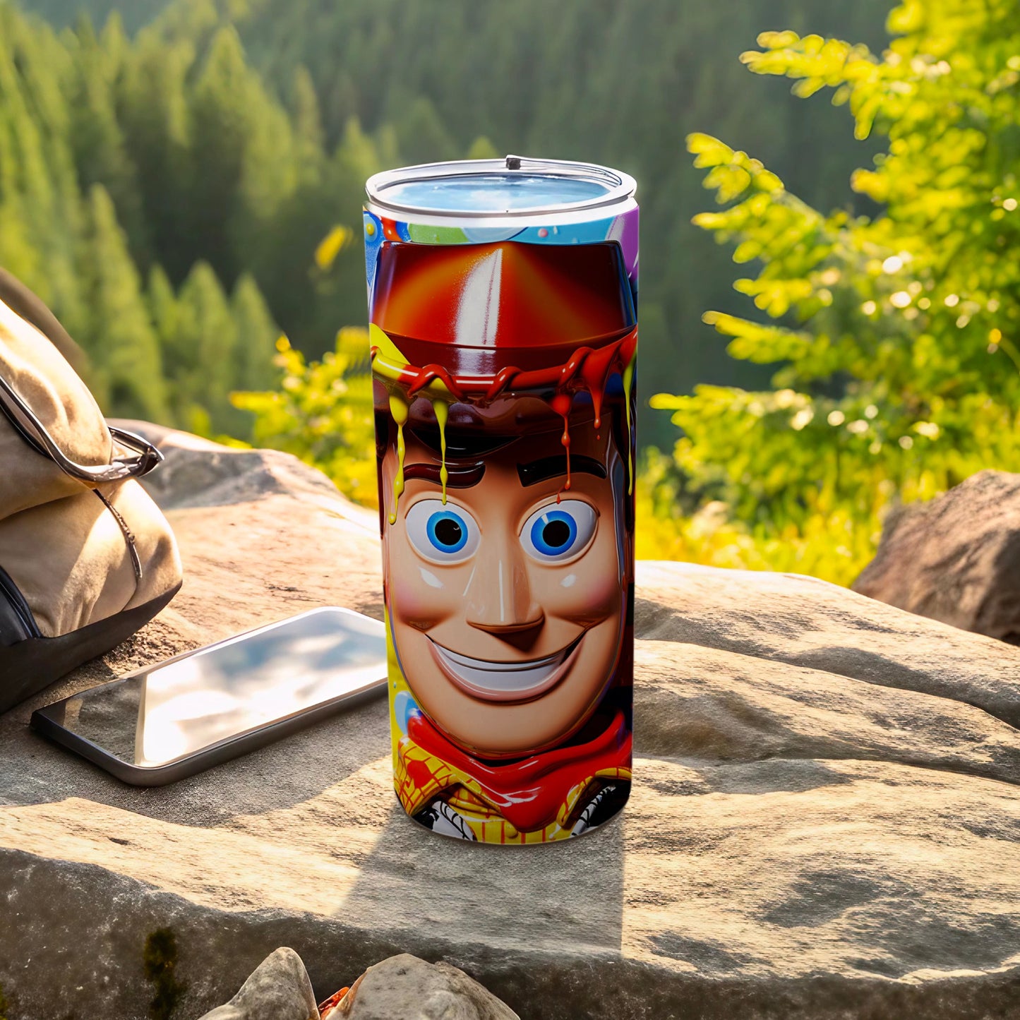 Colorful Woody Insulated Tumbler for Kids Travel Cup