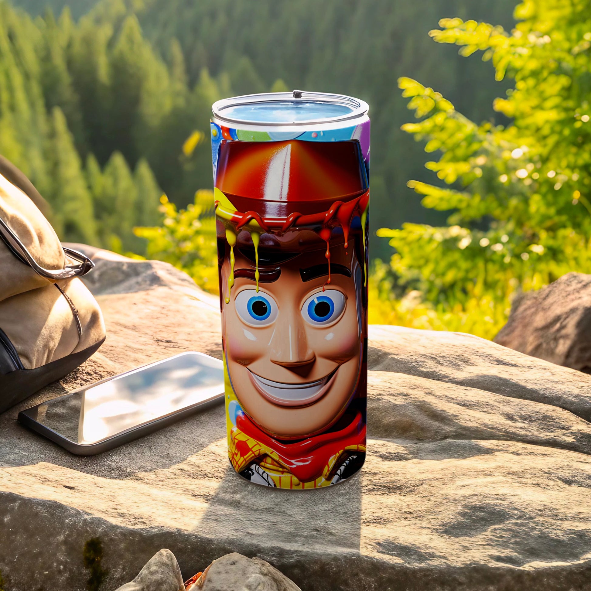 Colorful Woody Insulated Tumbler for Kids Travel Cup