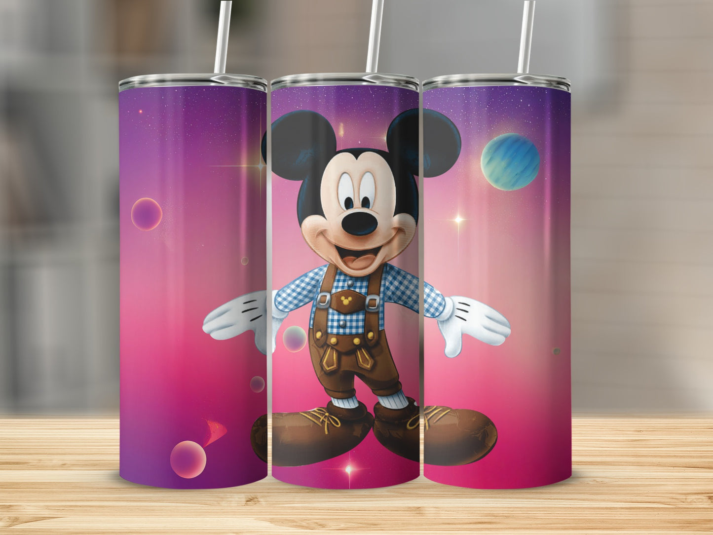 Mickey Mouse Outer Space Theme Tumbler Cup