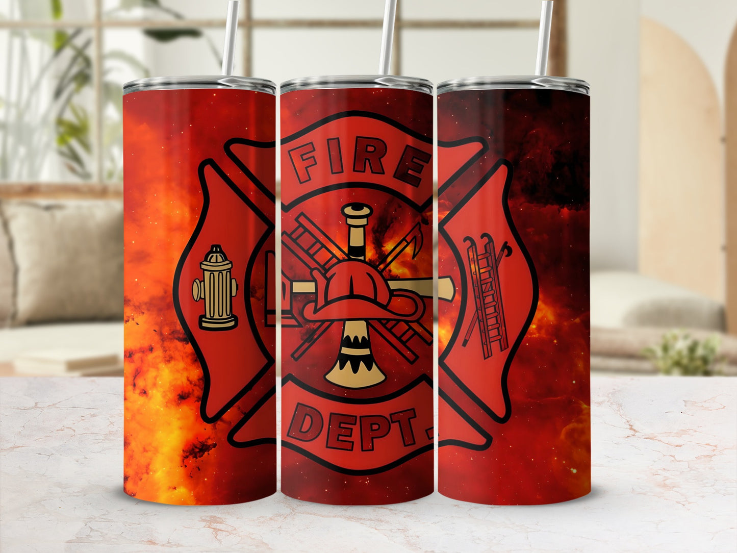 Fire Department Design Insulated Tumbler 20oz