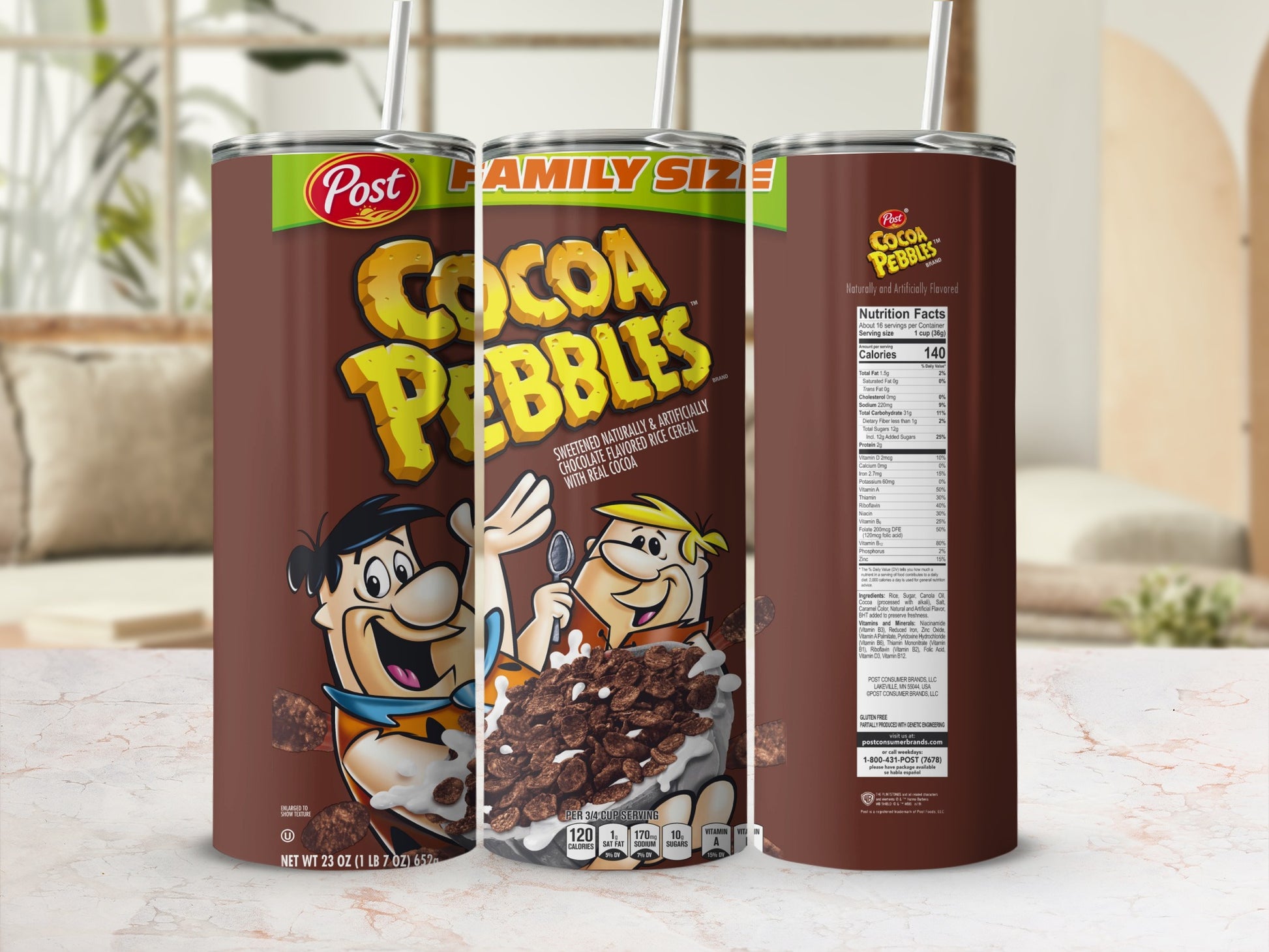 Post Cocoa Pebbles Family Size Chocolate Rice Cereal product type