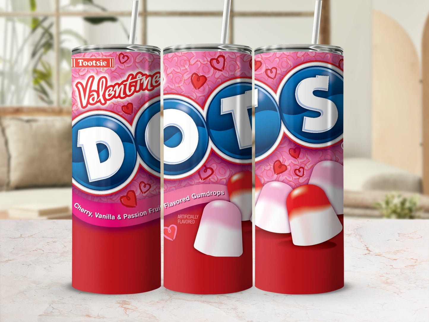 Tootsie Valentine DOTS Flavored Gumdrops tumbler product type