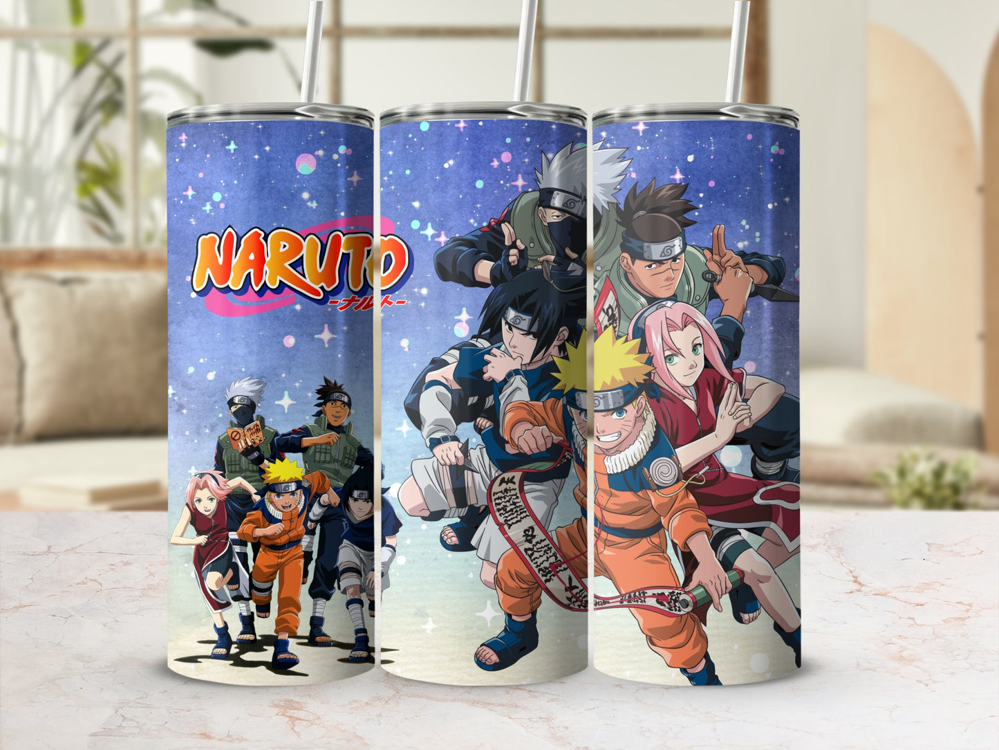 Naruto Anime Character Print Tumbler Cup Drinkware