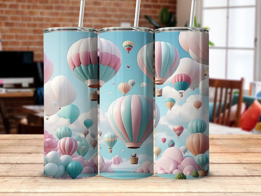 Pastel Hot Air Balloon Sky Clouds product type