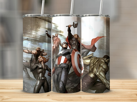 Avengers Character Art Stainless Steel Tumblers