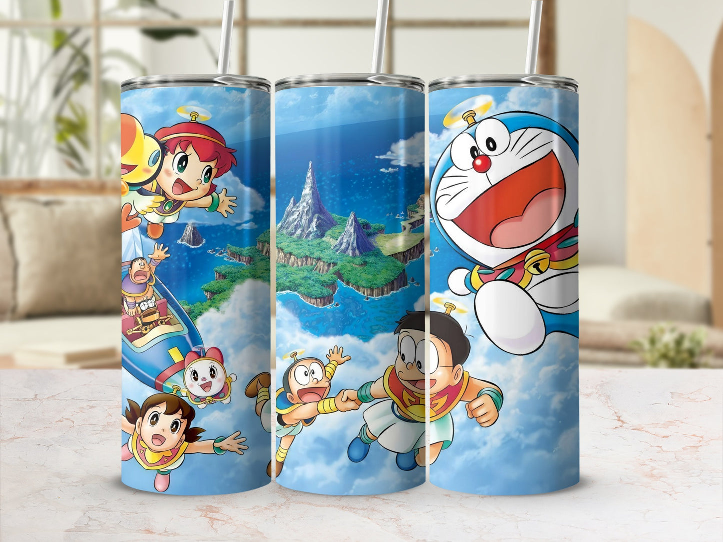 Animated Island Adventure Design Tumbler Product