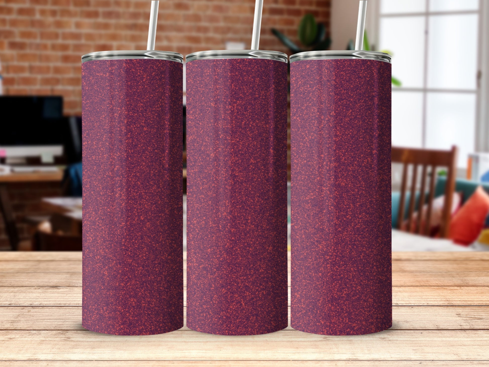 Tall Red Tumblers Perfect for Hot and Cold Beverages