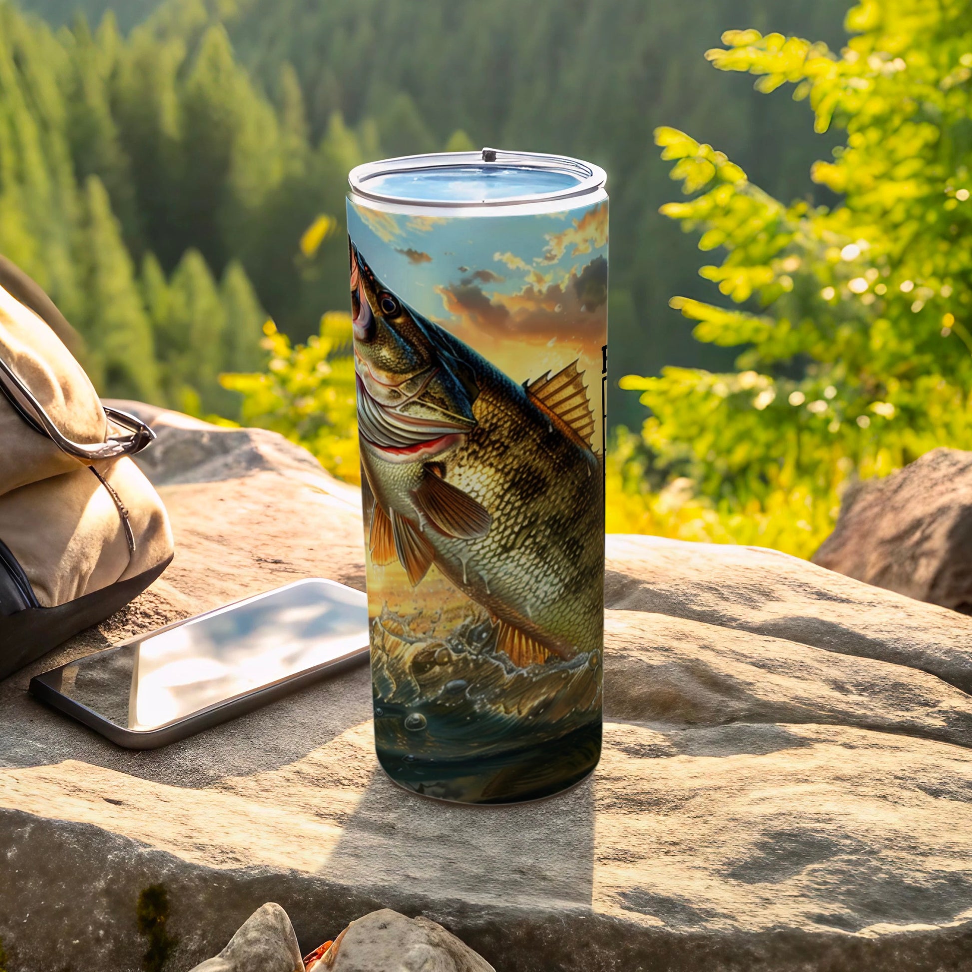 Jumping Fish Nature Scene Outdoor Tumbler product type