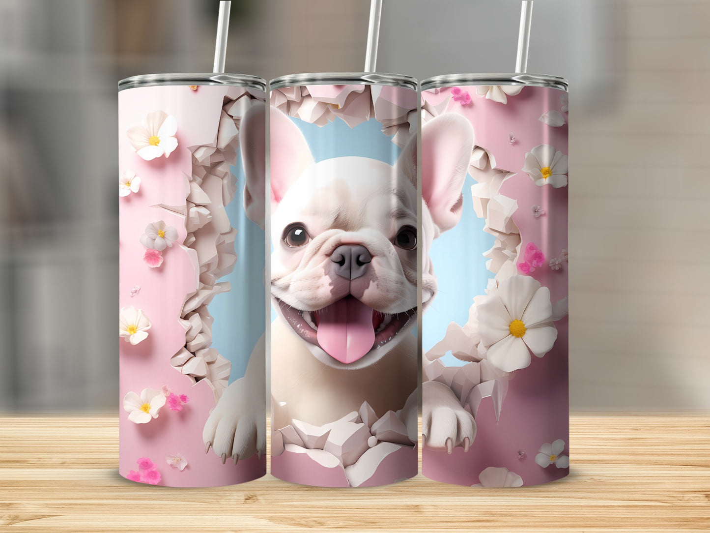 Smiling French Bulldog Pink Flowers Crack Wall product type
French Bulldog, Frenchie Puppy, Cute Dog, Happy Puppy, Pink Design, Floral Print, Flower Tumbler, Animal Lover, Pet Gift, Dog Lover, Unique Tumbler, Drinkware, Tumbler Design, Cracked Wall, Bulldog Art, Sweet Dog, White Flowers, Pink Flowers, Custom Tumbler, Fun Dog