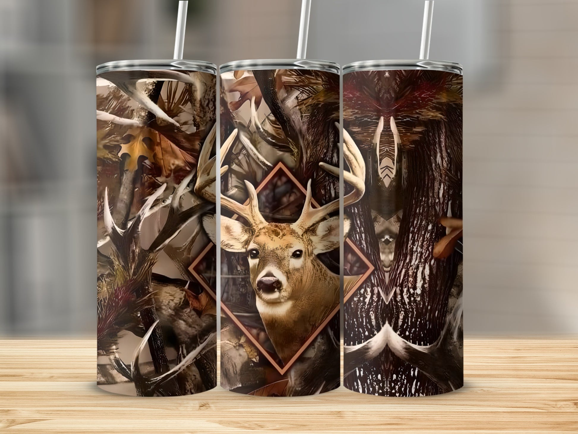 Deer Hunting Camouflage Design Tumbler product