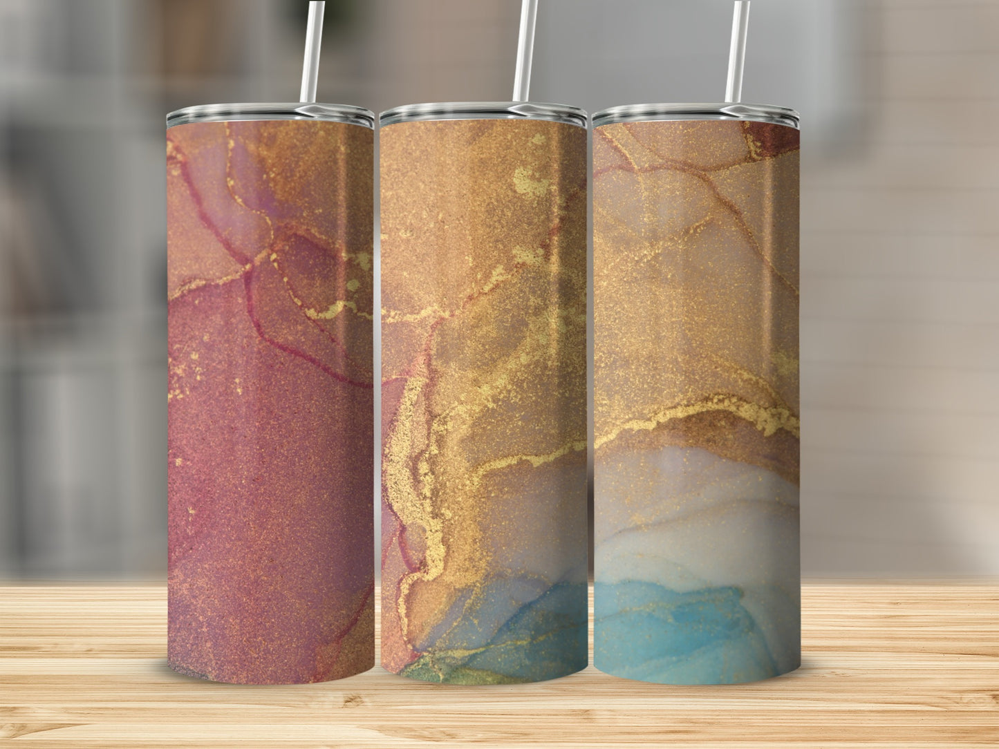 Stunning Marble Design Tumblers for Stylish Drinkware