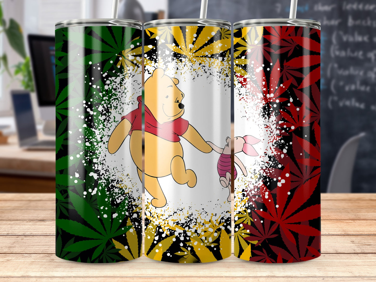 Winnie the Pooh and Piglet Tumbler Design Cup