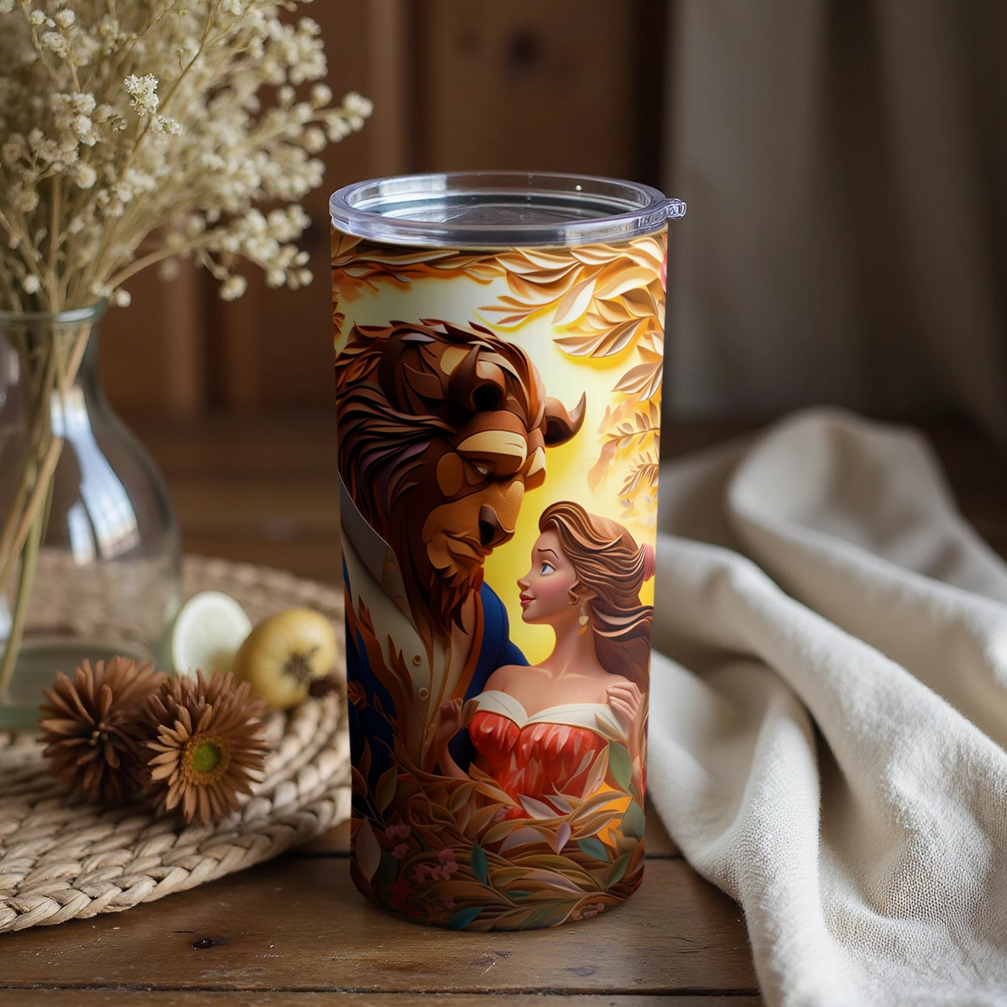 Enchanting Couple Tumbler Ideal for Fans