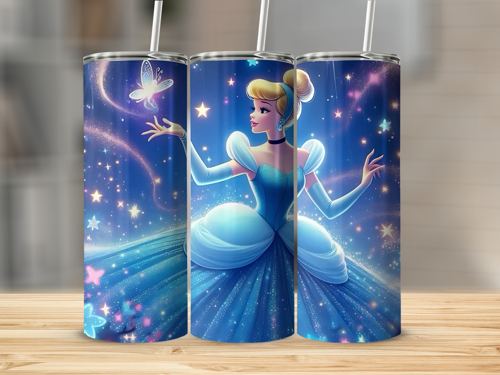 Fairy Tale Princess Design Insulated Tumbler Flask