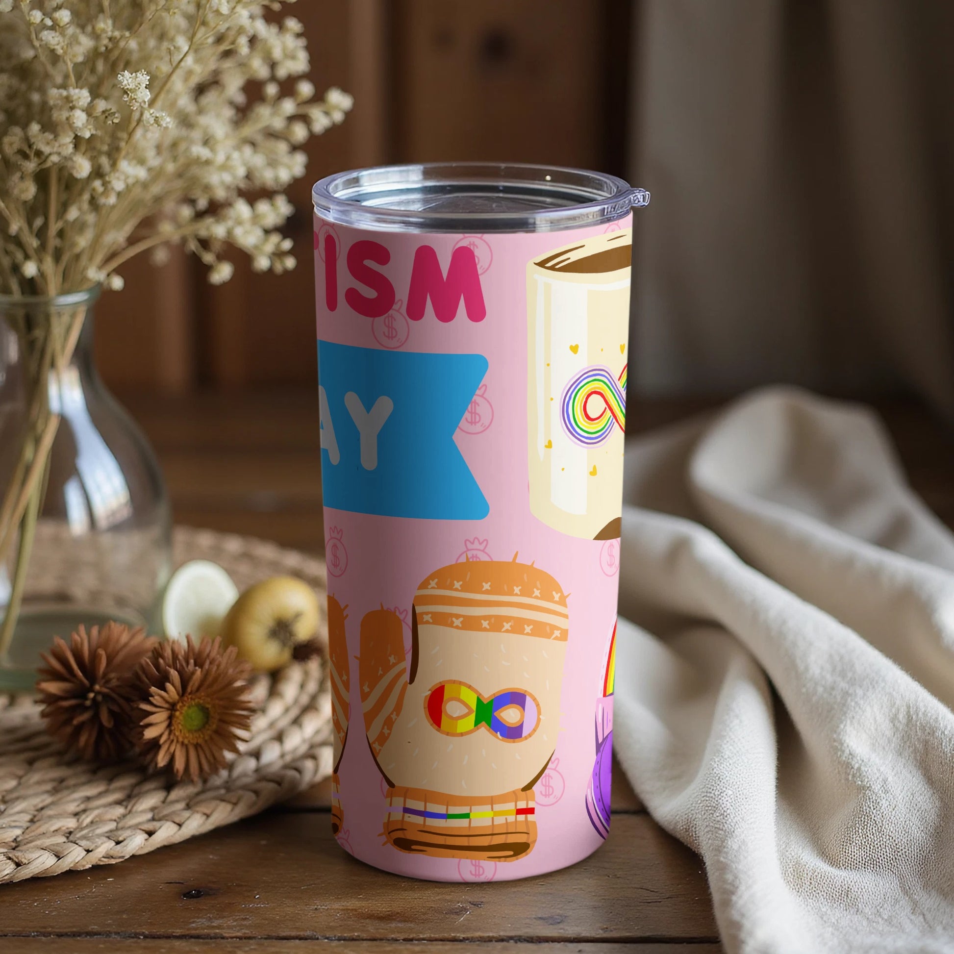 Autism Awareness Colorful Travel Mug