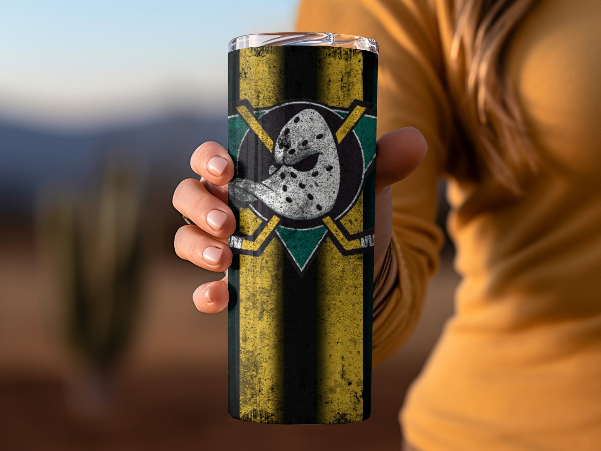 Mighty Ducks Retro Hockey Logo Travel Mug Product