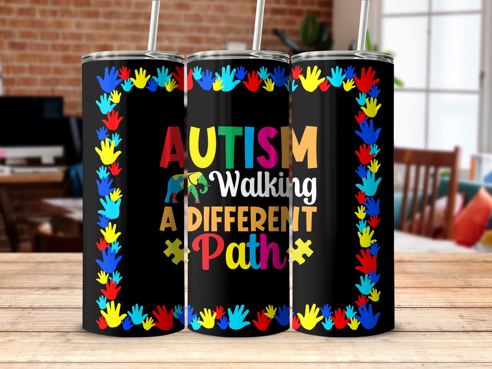 Autism Walking A Different Path tumbler