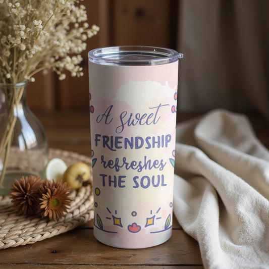 A Sweet Friendship Refreshes the Soul Tumbler