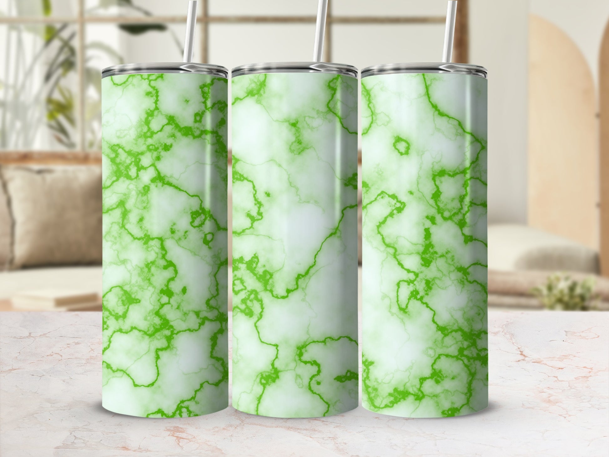 Green Marble Pattern Beverage Tumbler product type