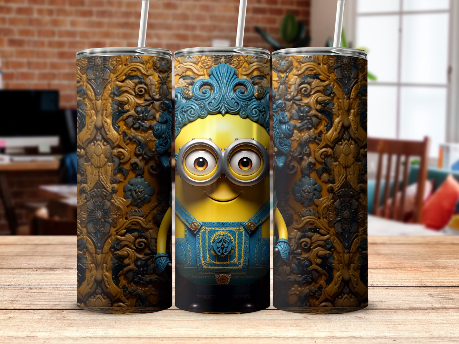 Steampunk Minion Tumbler for Whimsical Drink Enthusiasts