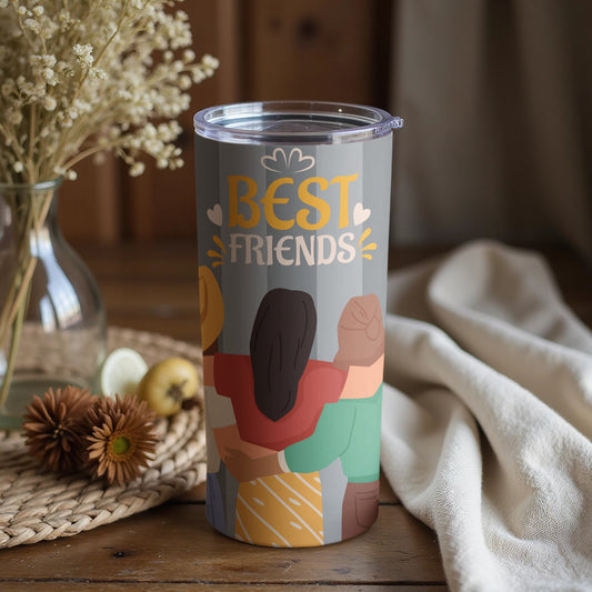 Best Friends Group Illustration Insulated Tumbler